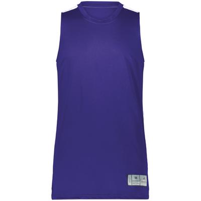 Augusta Sportswear AS6927 Athletic Swish Reversible Basketball Jersey T-Shirt in Purple/White size Large | Polyester 6927