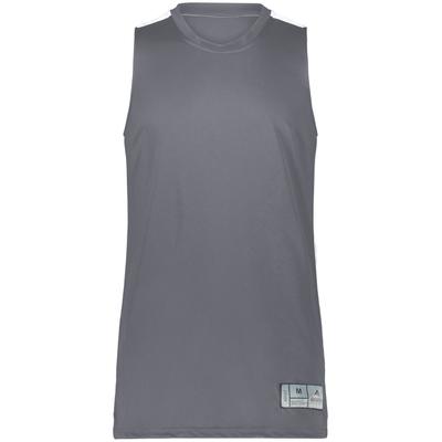 Augusta Sportswear AS6927 Athletic Swish Reversible Basketball Jersey T-Shirt in Graphite Grey size 2XL | Polyester 6927