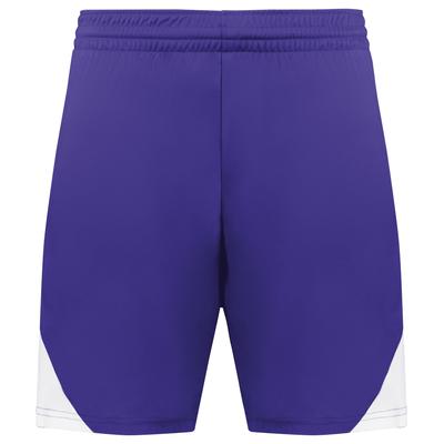 Augusta Sportswear 1736 Step-Back Modern Fit Basketball Shorts in Purple/White size XL | Polyester