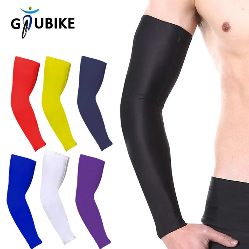 GTUBIKE 1 PC Sport Ellenbogen Unterstützung Hülse Arm Gelenk Schutz Atmungsaktive Ellenbogen Pads Radfahren Laufen Basketball Arm Schutz Image