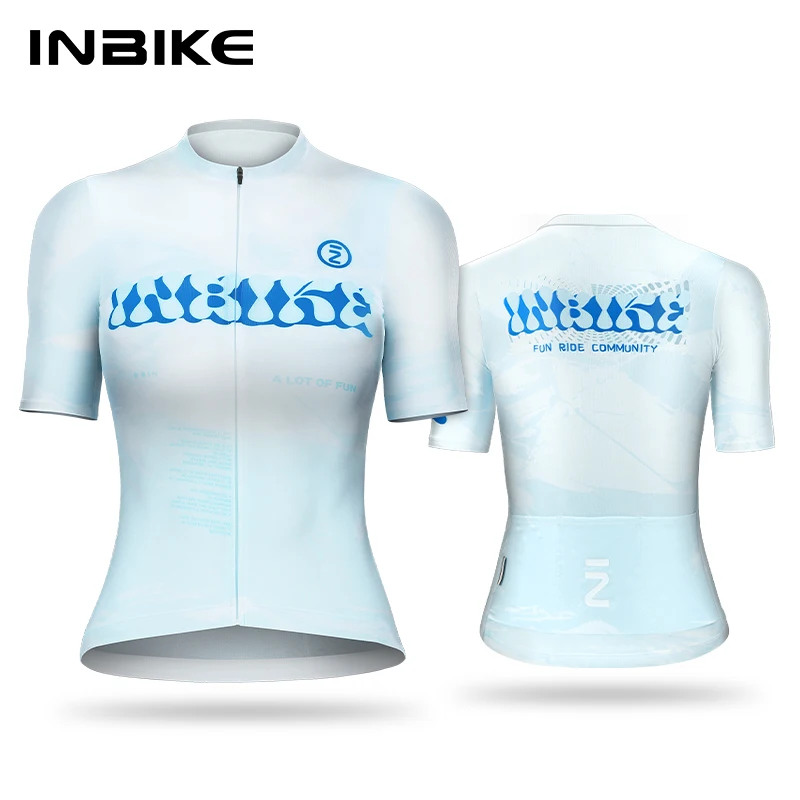 INBIKE Radtrikot Damen Anzug Top Frühling Sommer Kurzarm Atmungsaktiv Schnelltrocknend Fahrrad Mountain Road Bike Kleidung Image