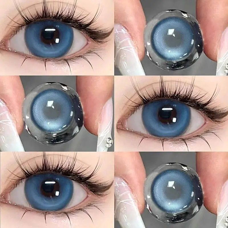 JeweLens 2 Stück Highlight Nachtclub Party Kontaktlinsen Niedliche Softlens Vergrößern Schüler Image