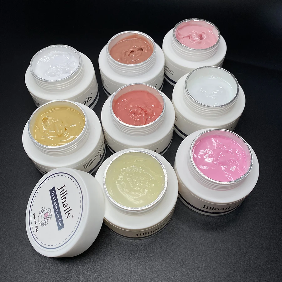 Jillnails Jelly Gel Nails Builder UV-Gel 50 g für Nagelverlängerung, harte, weiche Creme, UV-LED 50 ml Image