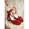 Original Love Heel Lolita Rosa Prinzessin High Heels Süße Mädchen Mary Jane Pumps Damenschuhe Damen