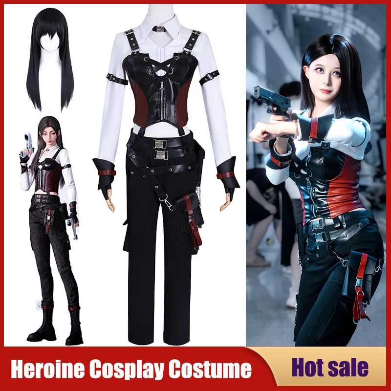 Spiel Liebe Und Deepspace Miss Hunter Cosplay Kostüm Anime Hunter Heroine Weibliche Perücke Uniform Xavier Zayne Rafayel Party Mädchen Anzug Image