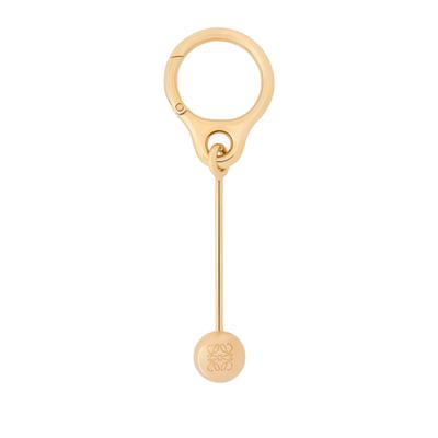 Loewe Stainless Steel Bar Pebble Keychain