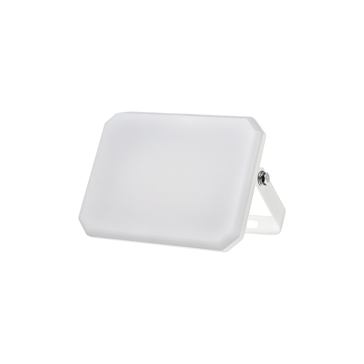 Alcapower - Weißer LED-Projektor Außenstrahler 230V 20W 4000K Abdeckung milchig 2000lm 112x80x25,5 mm Image