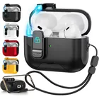 Per AirPods 4 3 2 1 Pro2 Custodia magnetica con blocco di sicurezza Supporto per cuffie Cover per