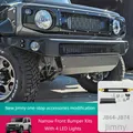 Off Road 4x4 Accessori esterni Kit paraurti anteriore stretti con 4 luci a LED per il 2019+ SUZUKI Jimny JB64 JB74 Protezione paraurti anteriore