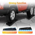 Rampa motrice per auto 1 paio di rampe motrici in plastica extra piatte per auto, camper, roulotte Rampa da 3 tonnellate nera