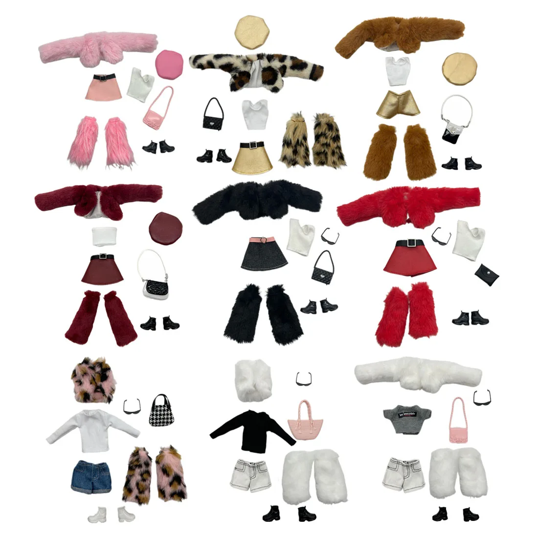Vestiti per bambole fatti a mano Maglione Coprigambe in paglia per vestiti Bjd per bambole da 11,5 pollici 30 cm Molti regali di stile per accessori per bambole