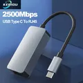 2500Mbps USB C Tipo-C Ethernet a RJ45 2.5G USB 3.0 Convertitore adattatore cablato Lan Hub di rete per Windows 7/8/10 MAC per PC portatile