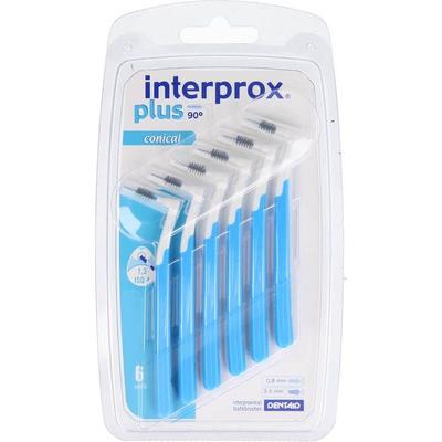 DENTAID INTERPROX plus conical blau Interdentalbürste 6 St