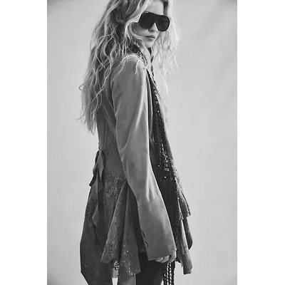 The Time Is Now Oversized Shield Sunglasses at Free People in Espresso