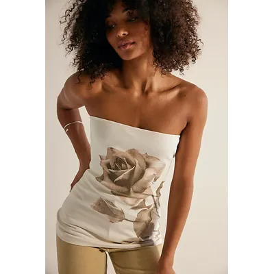 Rose Tube Top at Free People in Ivory, Size: XL