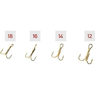 G Pucci Treble Hooks - Gold - Gold 18