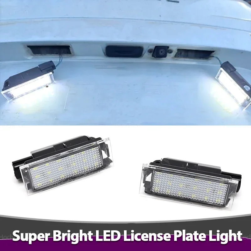 Lampe de plaque de planificateur de numéro LED, lampe de numéro, 12V, SMD, Renault Megane 3, Clio décennie k2, Megane 3, Twingo Master, Vel Satis, 2 pièces