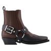 Chelsea Western Stiefel - Ganni - Synthetisches Leder - Schwarz