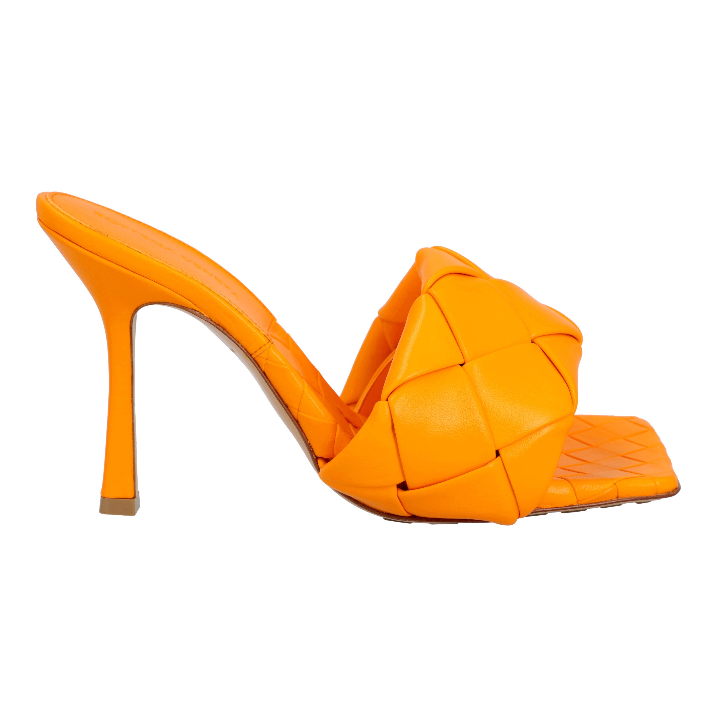 Bottega Veneta Lido Mule Orange EU 36