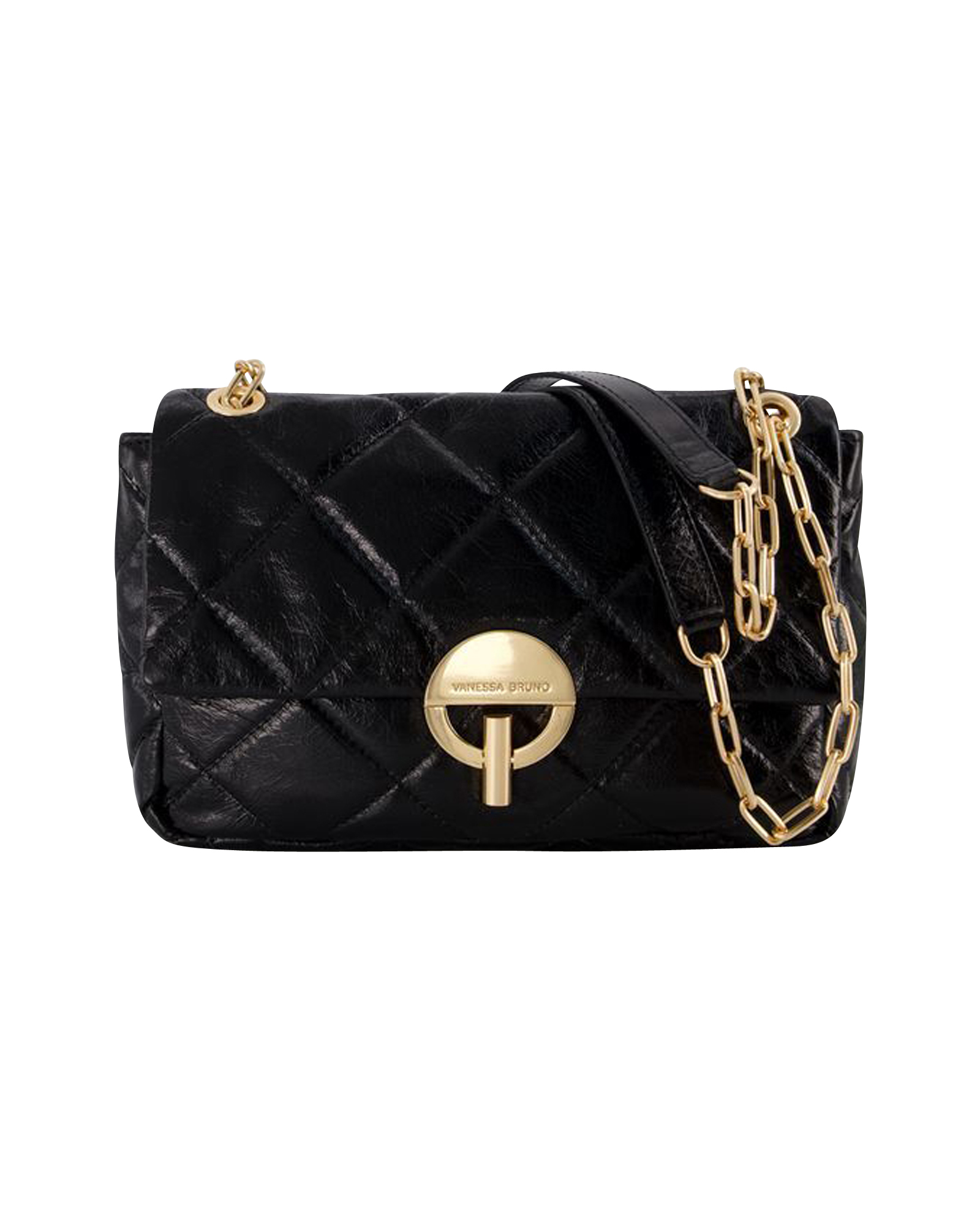 Moon Mm Tasche - Vanessa Bruno - Leder - Schwarz