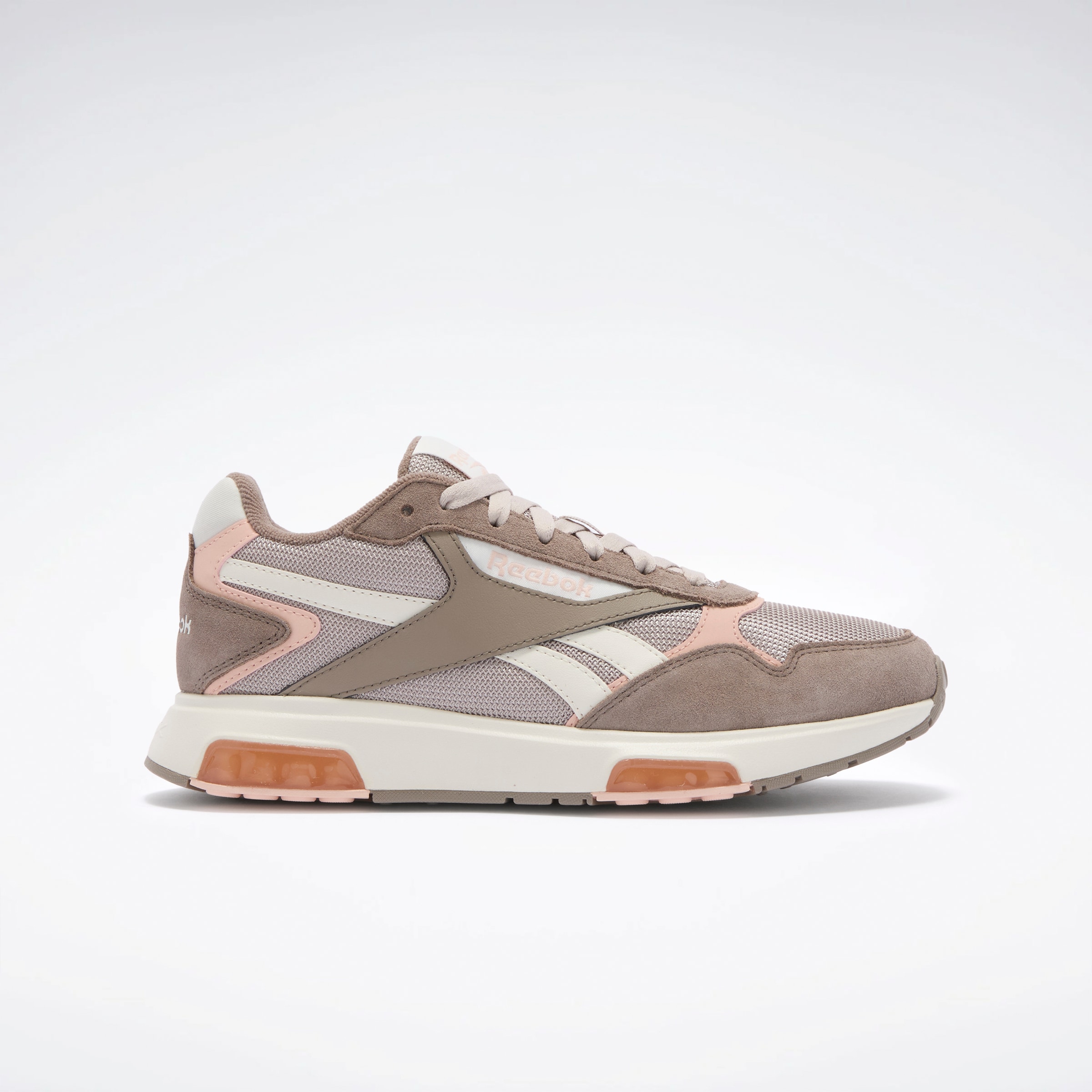 Sneaker REEBOK CLASSIC "REEBOK GLIDE DMX", Damen, Gr. 37,5, chalk, gritty grau, scorched earth, Synthetik, Textil, Schuhe Sneaker