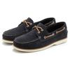 Bootsschuh ELBSAND, Damen, Gr. 41, blau (marine), Obermaterial: 100% Rindsleder. Futter: 100% Rindsleder. Decksohle: 100% Lederimitat. Laufsohle: 100% Synthetik, unifarben, kontrastfarbene Details, klassisch, Schuhe, Slipper, Halbschuh, Slip-Ons aus...
