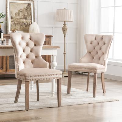 TEMU Ycz Lot Of 2 Modern Dining Chairs With High Back, Comfortable Room Chair, Ergonomic Chair, For Office, Kitchen Bedroom, Solid Image
