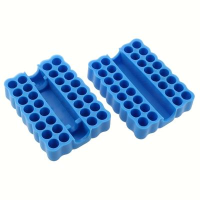 TEMU 2pcs Bit Holder 32 Holes Bit Hex Shank Organizer Screwdriver Bit Holder Drill For Storage For 6. Shank Storage Box Image