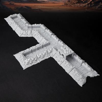 TEMU Modular Trench Terrain Set For Tabletop Wargames – 28mm-32mm Scale Miniature Scenery For And Historical Rpg Battlefields, Including A Of Terrains For Rpgs And Tabletop Game