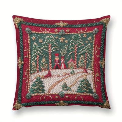 TEMU 1pc Christmas Embroidery , 100% , Washable, , , For / And Image
