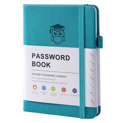 TEMU Password Organizer - Secure, Letter-tabbed Diary For Seniors, Internet Password Log, Address Manager, And Pocket-size Image
