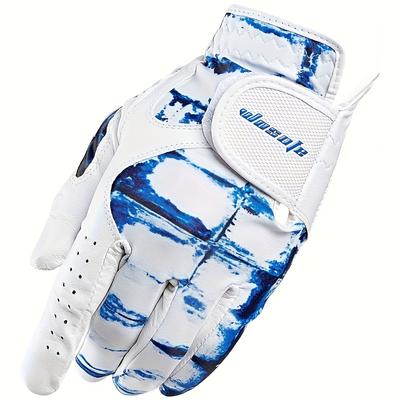 TEMU 's Golf Glove Left Hand Elastic Lycra Material Comfortable Breathable Non-slip Wear-resistant