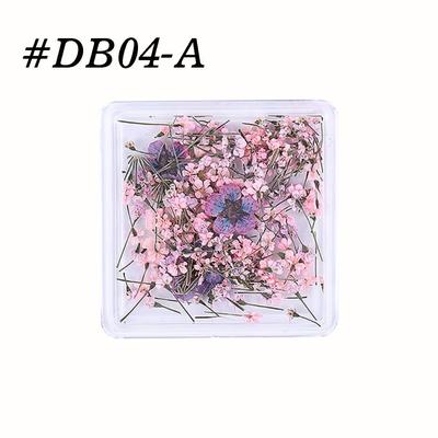 TEMU Colorful Nail Art Dry Flower Mixed Gypsophila Small Floral Real Flower Nail Ornaments Diy Manicure Decoration Image