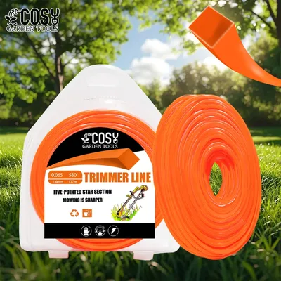 COSY Garden Tool 1LB*2.4/2.7/3.0mm Square Nylon Trimmer Line Brush Grass Cutting Weed Rope Strimmer Tool Accessories Lawn Mower