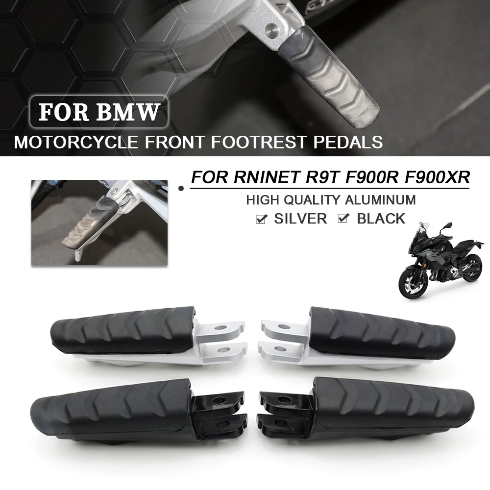 For BMW F900R F900XR 2020-2024 R NINE T R9T 2014-2024 Motorcycle Pegs Rest Front Footrests Footpegs Pedals Kit Image