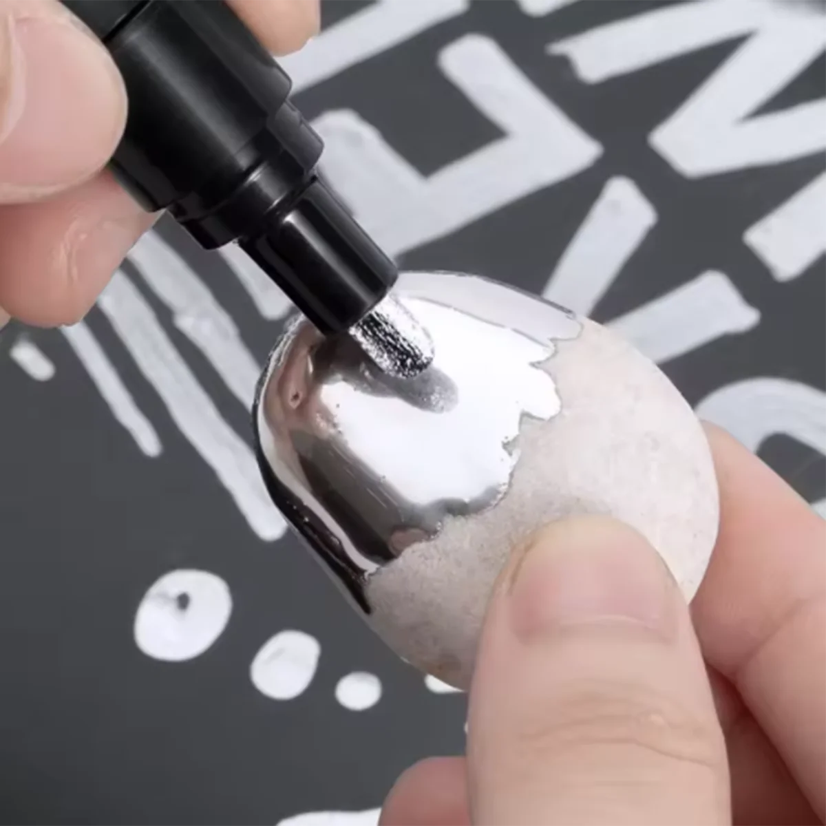 1/2 stücke Spiegel Marker Stift DIY Reflektierende Farbe Stifte Spiegel Marker Chrom Gold/Silber Marker Unterschrift Auto Styling kunst Handwerk Image