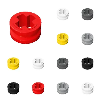 50pcs 32123 Technical Bush 1/2 Smooth Bricks Toys For Technical MOC Buildings Blocks Compatible Image