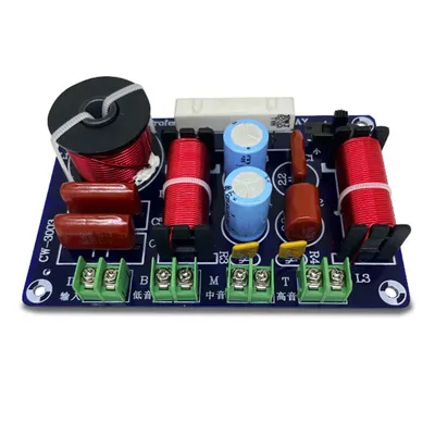 250 W Lautsprecher Crossover Höhen Medium Bass 3 Wege Lautsprecher Filter Frequenzteiler Einstellbar für Heimkino Lautsprecher Upgrade Image