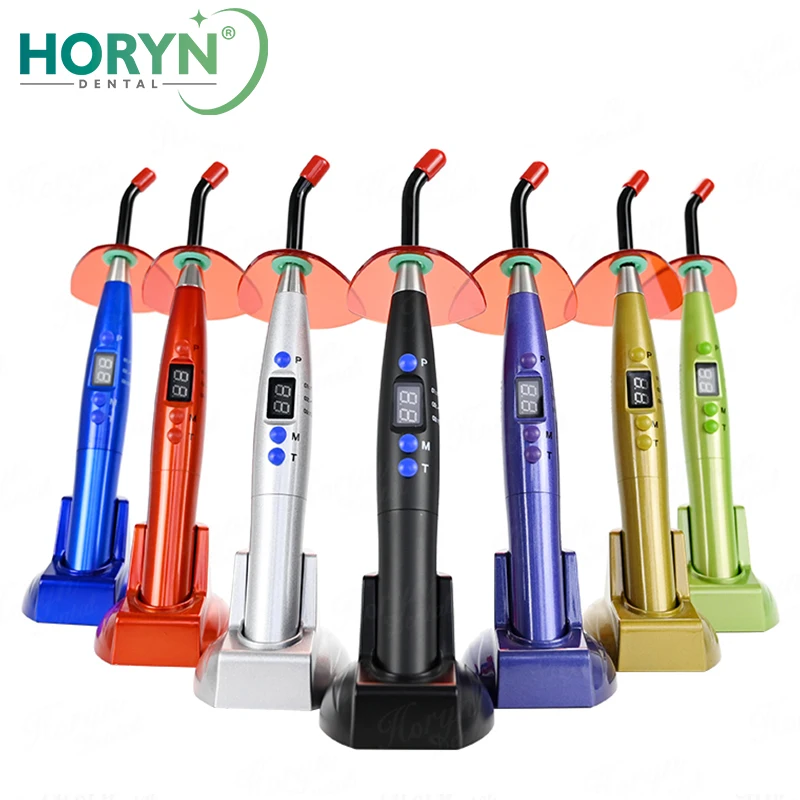 Dental-Härtungslampe, kabelloses LED-Härtungslicht, 5 W,≥1200 mW/c ㎡ Blue-ray Zahnheilkunde-Materialien Solidify Supplies Zahnarztwerkzeuge, 6 Farben Image