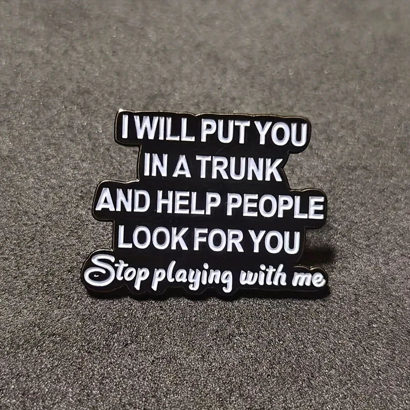 Abzeichen Grenzüberschreitende kreative Buchstabenbrosche Kleidung Taschenzubehör dekorative kleine Geschenke Image