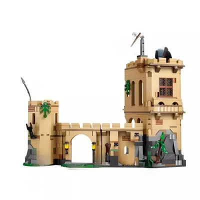 Zusammenbau von Bausteinen Harry Hogwarts Castle: Flugplatz Modellpuzzle Kinderbausteine Jungen Image