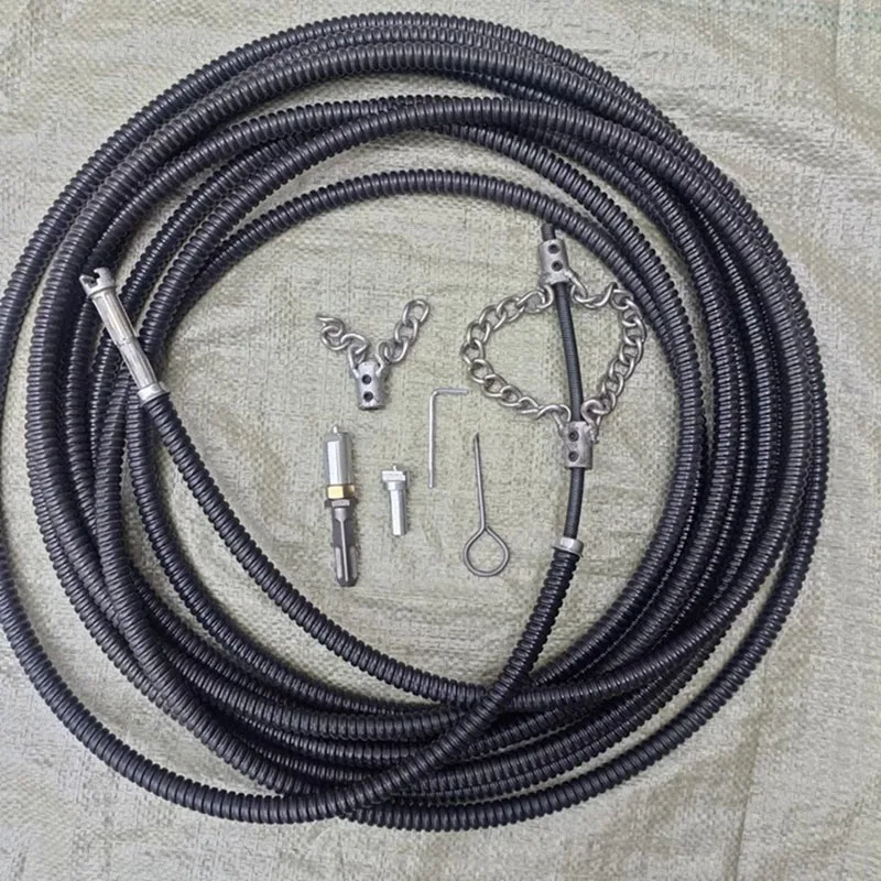 Elektrische Bohrmaschine, Abflussreiniger, 1–5 Meter, mit Verlängerung, Kanalisation, Rohrbagger, Reinigungsfeder, Heim-Sanitärwerkzeuge Image
