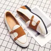 Herren-Schuhe mit rundem, flachem Boden und Stoffbezug, Pendeln, grün-weiße Slipper, leichte Fahrschuhe, große Größe: 38–48 Mo-2321