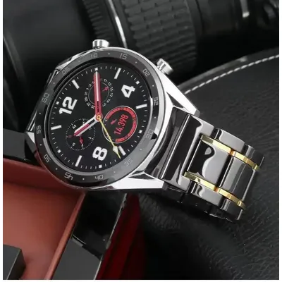 22 mm Keramikarmband für Huawei Watch 4/3/GT4/3/2e Pro Amazfit GTR 4/Stratos Metall-Ersatzgürtel Samsung Watch 3/Gear S3 Band Image