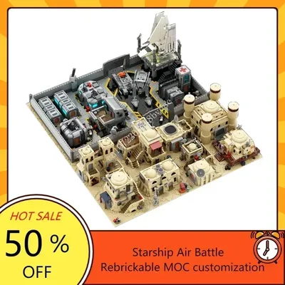 15340PCS MOC Raum Schlacht Serie SW Ultimative Tatooine Mos Eisley Modell Bausteine Ziegel DIY Image