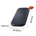 Sandisk Disco rigido esterno portatile PSSD 480 GB 1050 MB/s 500 GB USB 3.1 Tipo-C Disco a stato solido da 1 TB 2 TB 4 TB per PC desktop portatile