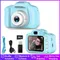 Fotocamere digitali per bambini Videocamera HD 1080P Videocamera da 2 pollici Display a colori Fotocamera esterna Fotocamera reflex Giocattolo per bambini + Scheda di memoria TF