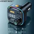 INNOTREE Trasmettitore Fm per auto Bluetooth5.0 Kit vivavoce per auto wireless Caricatore per auto doppio USB Modulatore radio automatico Adattatore per lettore Mp3