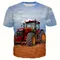 Cool 3D Trattore Stampa Abbigliamento per bambini Ragazzi Maglietta Manica corta Moda Bambini Abiti