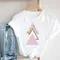 Stampa floreale geometrica da donna abbigliamento europeo e americano t-shirt manica corta abbigliamento donna top Harajuku